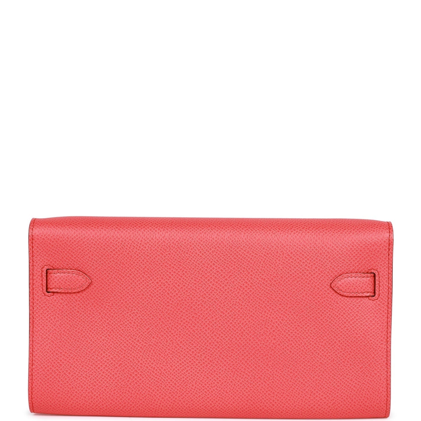 Hermes Kelly Wallet To Go Rose Texas Epsom Palladium Hardware