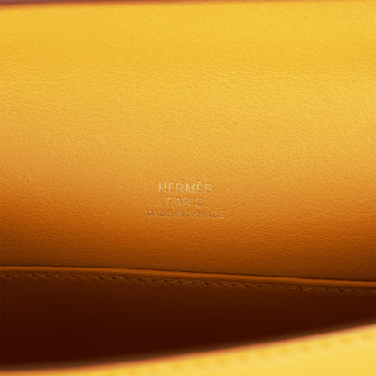 Hermes Kelly Pochette Jaune Ambre Swift Gold Hardware