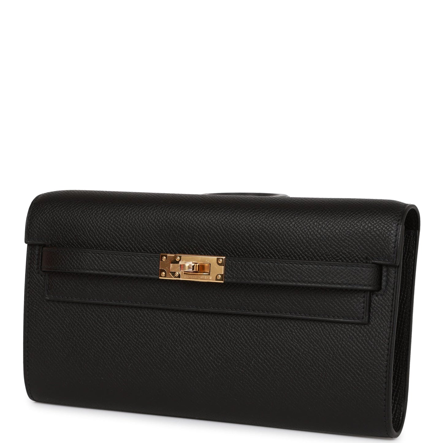 Hermes Kelly Wallet To Go Black Epsom Gold Hardware