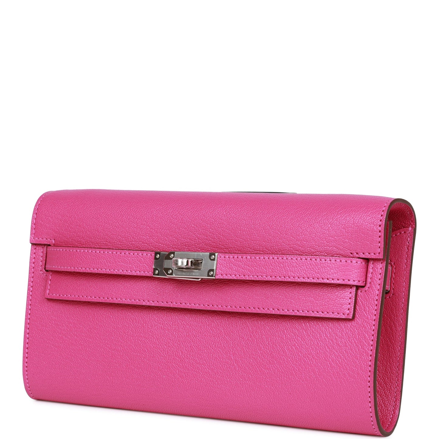 Hermes Kelly Wallet To Go Magnolia Chevre Palladium Hardware