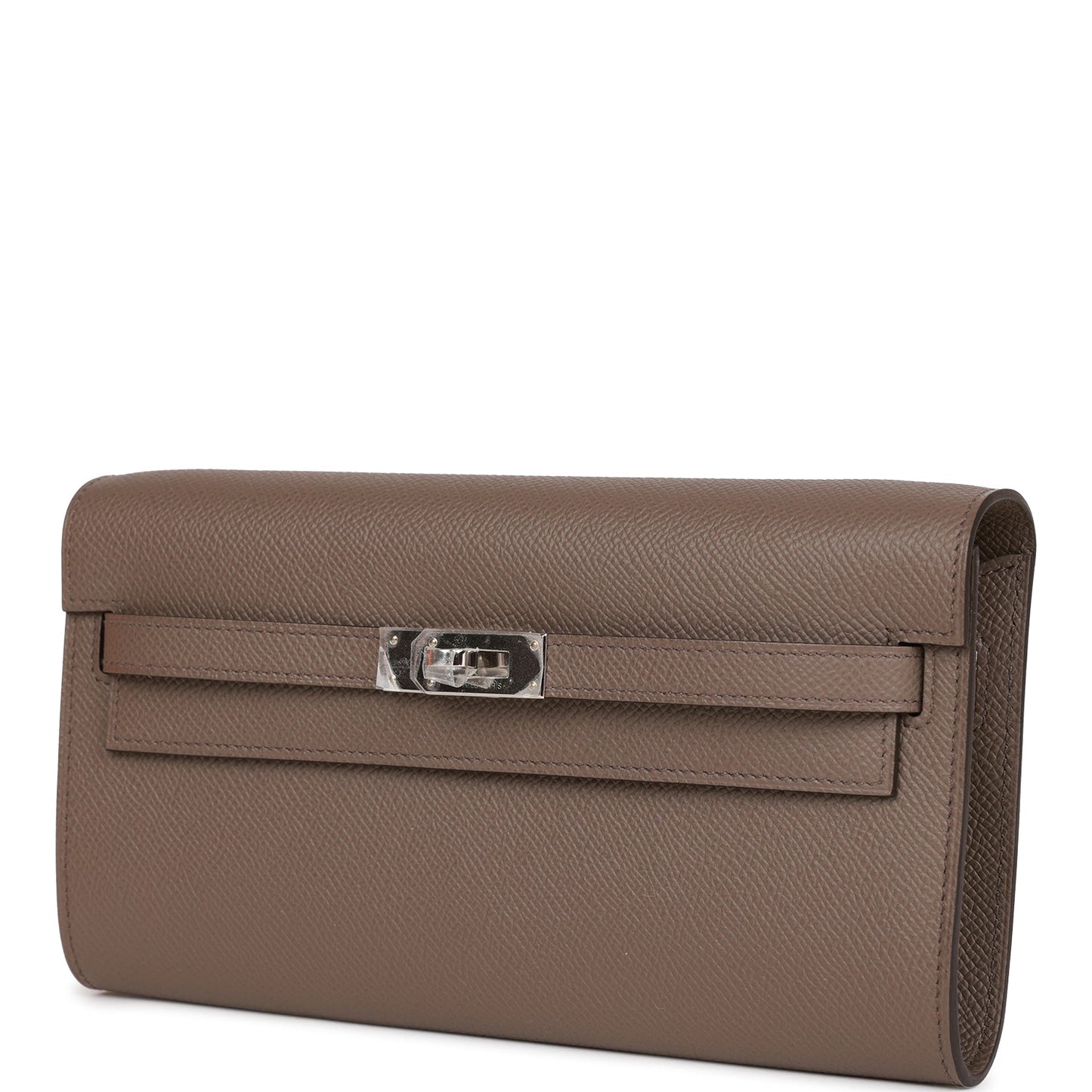 Hermes Kelly Wallet To Go Etain Epsom Palladium Hardware