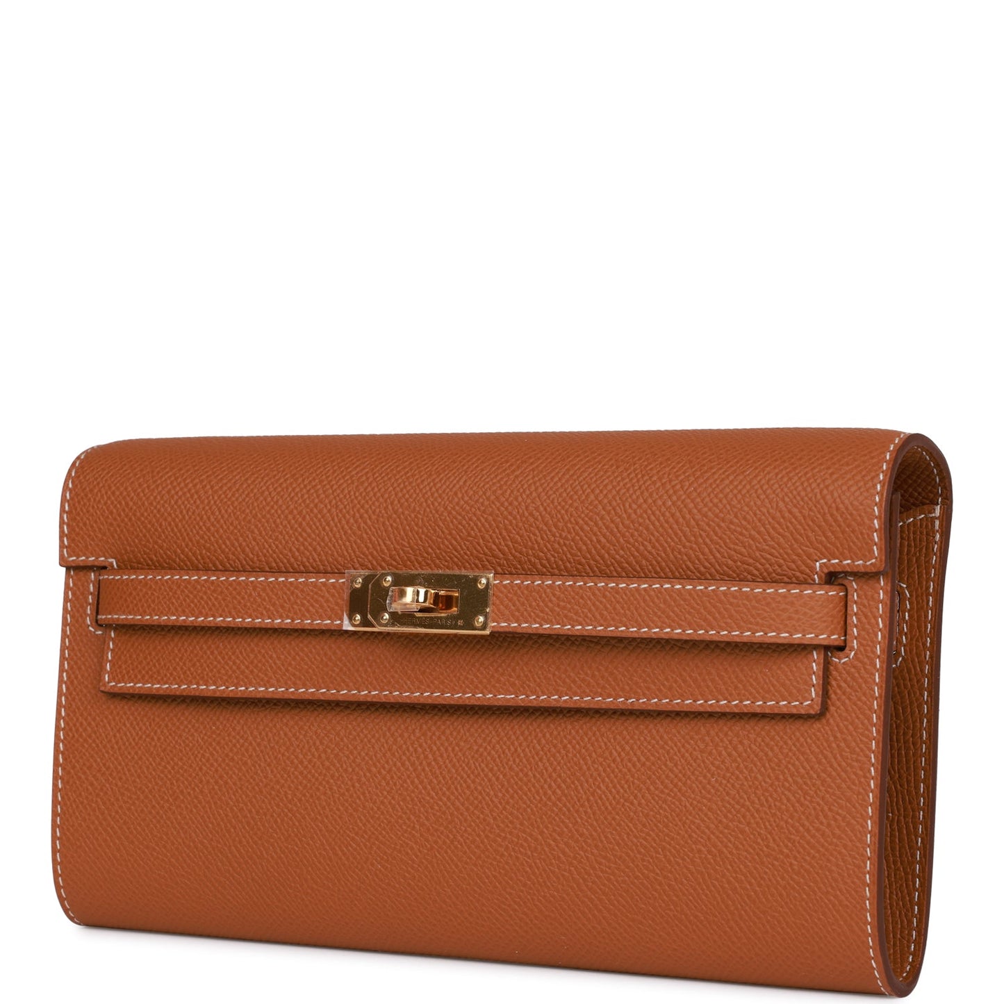 Hermes Kelly Wallet To Go Gold Epsom Gold Hardware