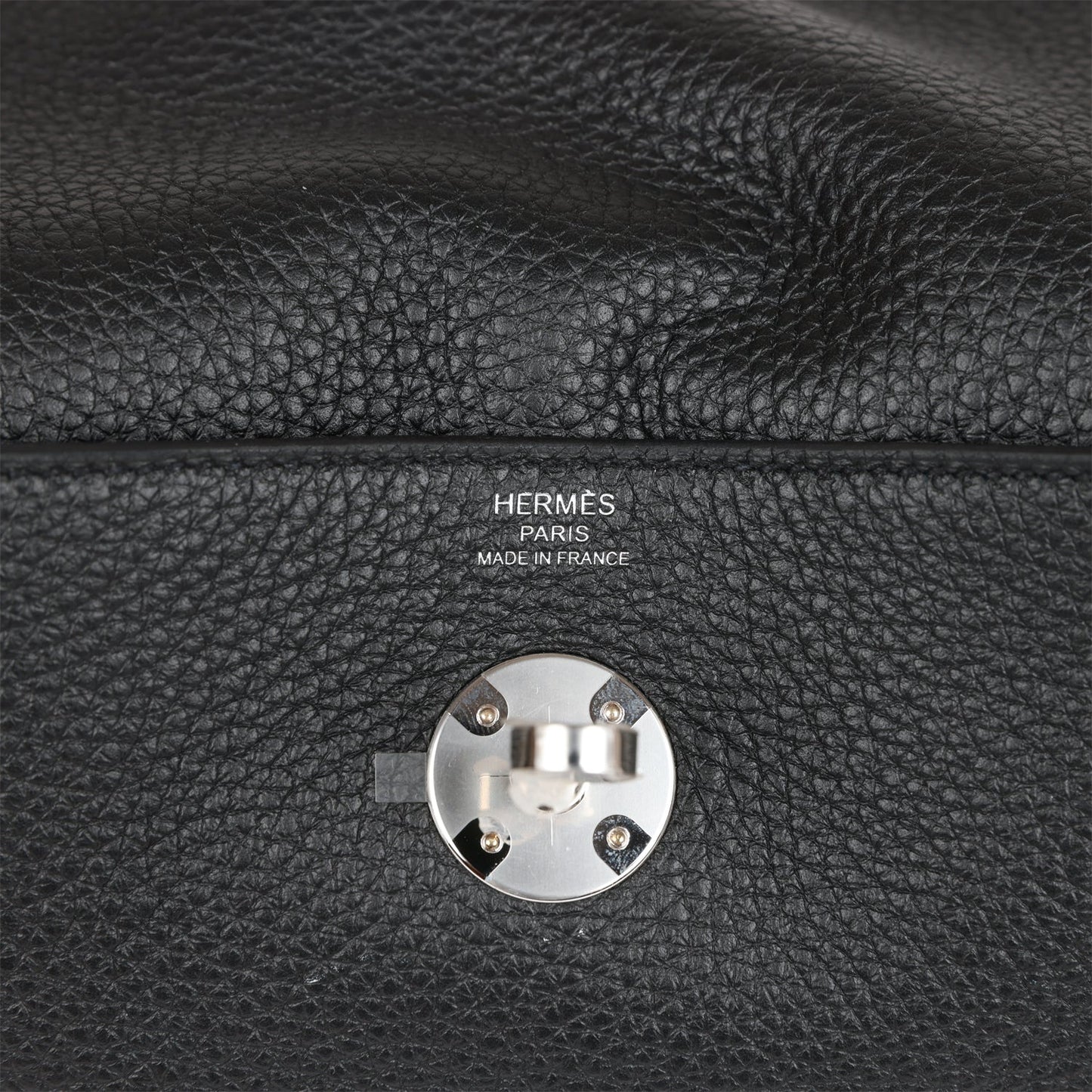 Hermes Lindy 26 Black Clemence Palladium Hardware