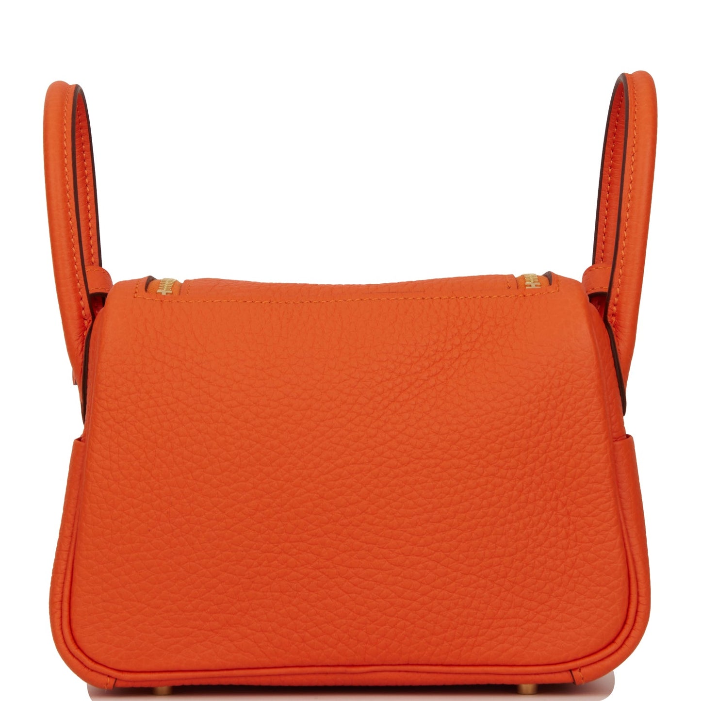 Hermes Mini Lindy Feu Clemence Gold Hardware