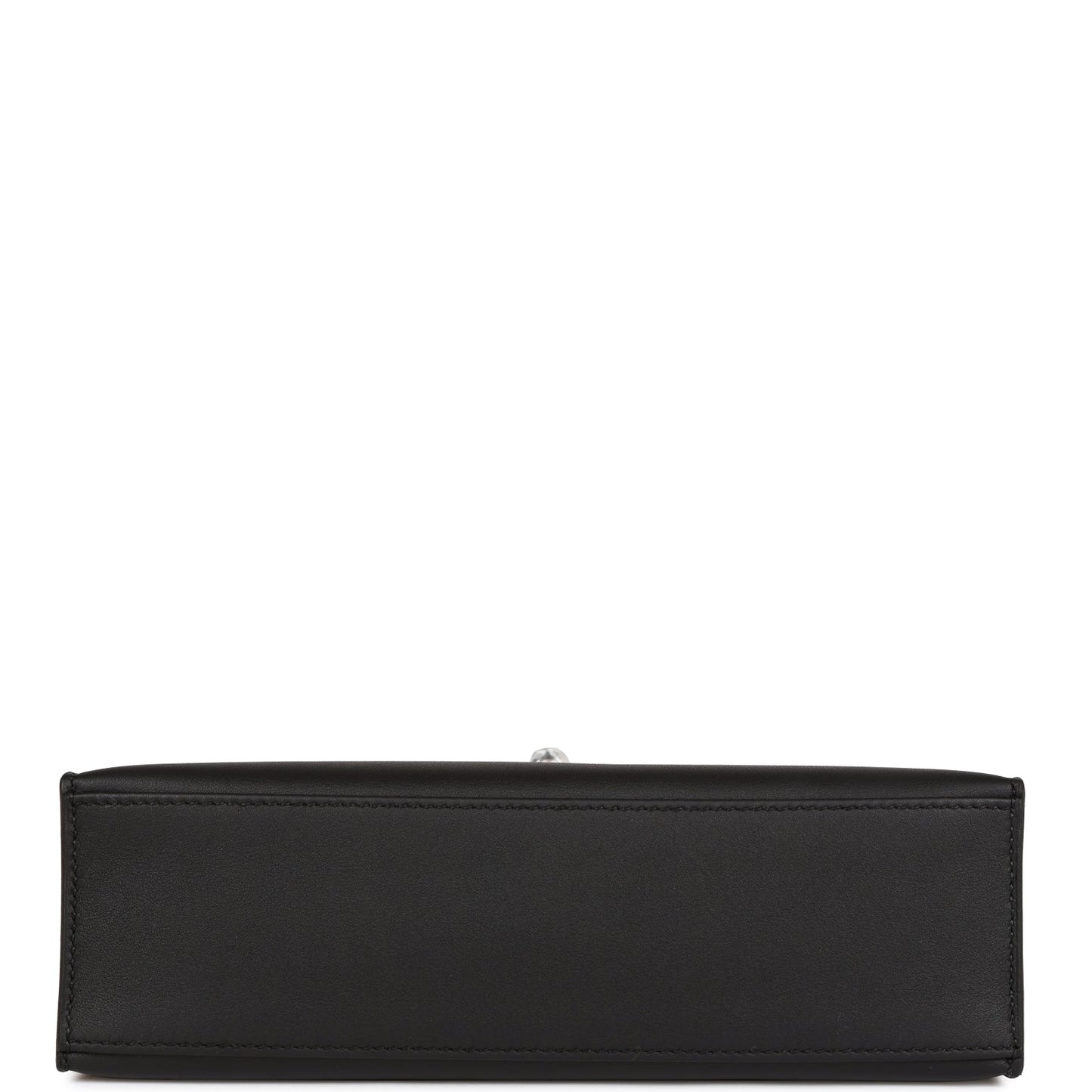 Hermes Kelly Pochette Black Swift Palladium Hardware