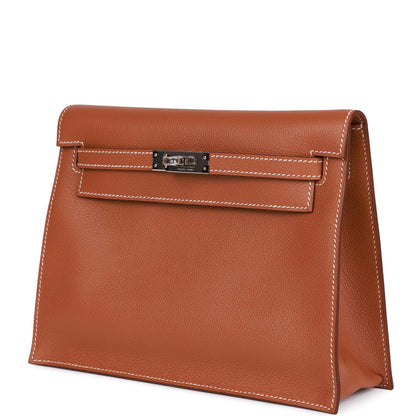 Hermes Kelly Danse Gold Evercolor Palladium Hardware