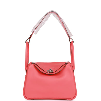 Hermes Lindy 26 Rose Texas Evercolor Palladium Hardware