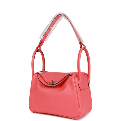 Hermes Lindy 26 Rose Texas Evercolor Palladium Hardware