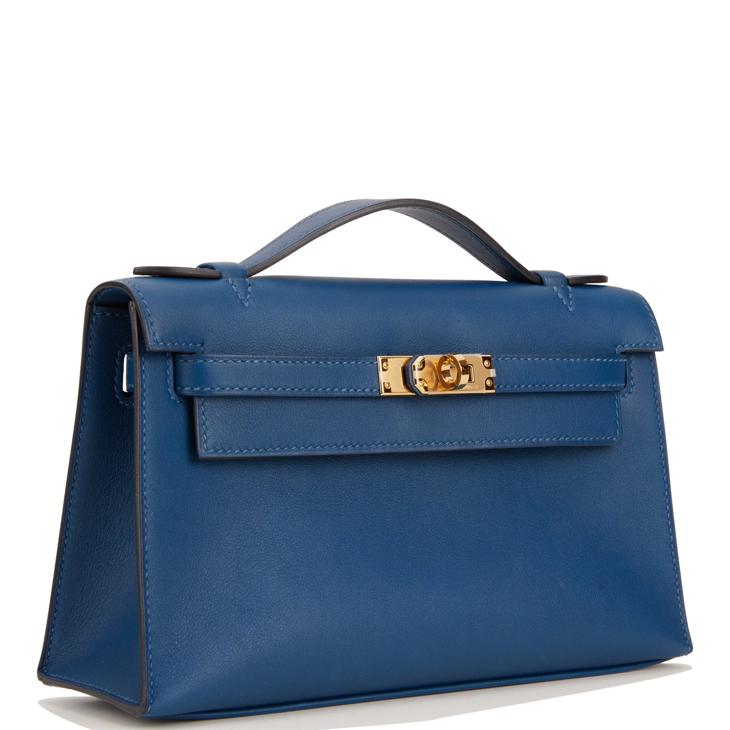 Hermes Kelly Pochette Deep Blue Swift Gold Hardware