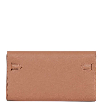 Hermes Kelly Wallet To Go Quebracho Chevre Palladium Hardware