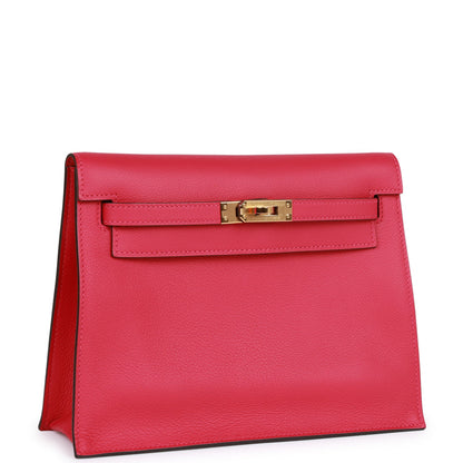 Hermes Kelly Danse Framboise Evercolor Gold Hardware