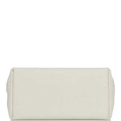 Hermes Mini 24/24 Bag White Evercolor and Swift Gold Hardware