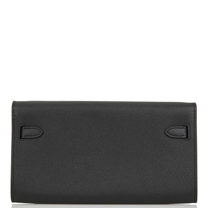 Hermes Kelly Wallet To Go Black Epsom Gold Hardware