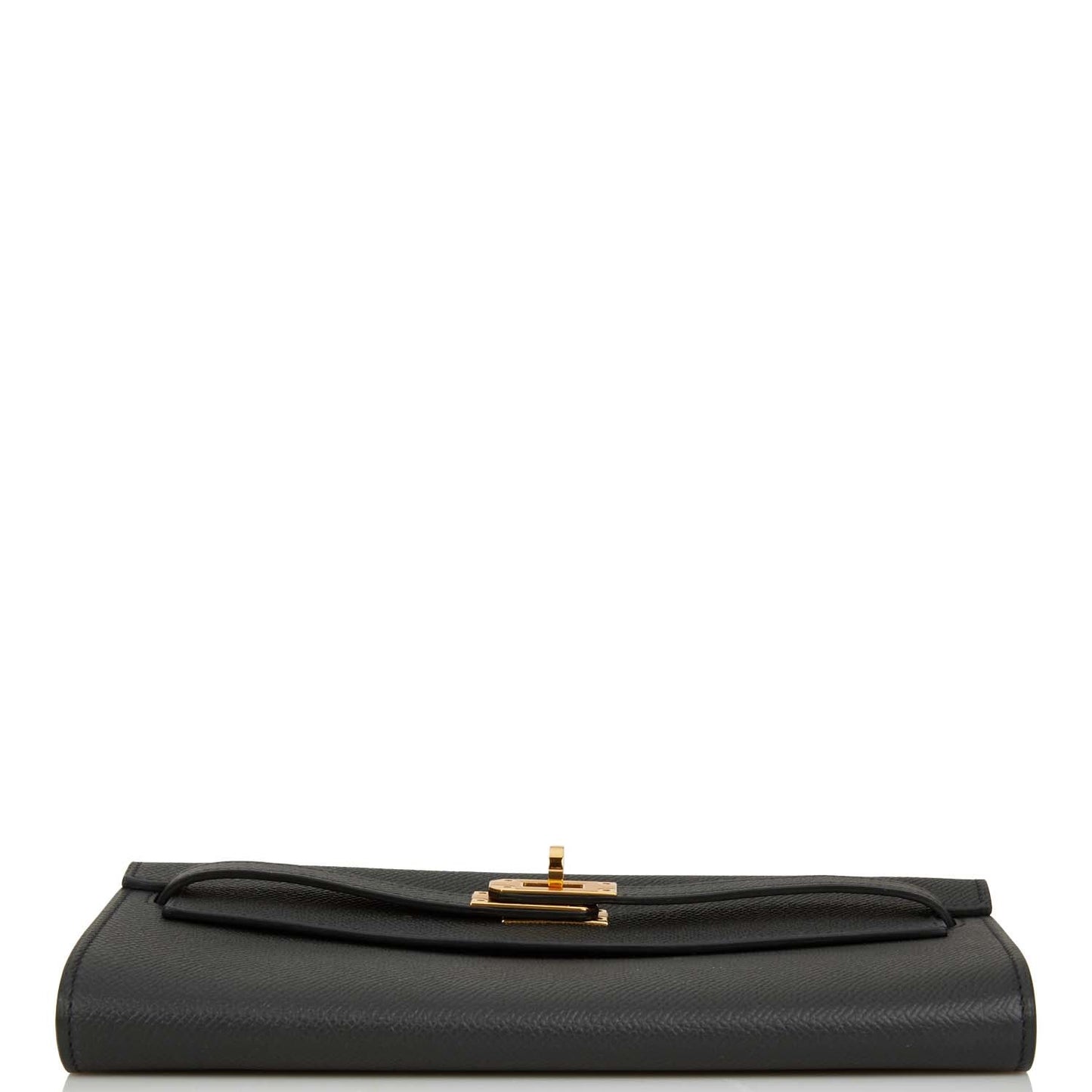 Hermes Kelly Wallet To Go Black Epsom Gold Hardware