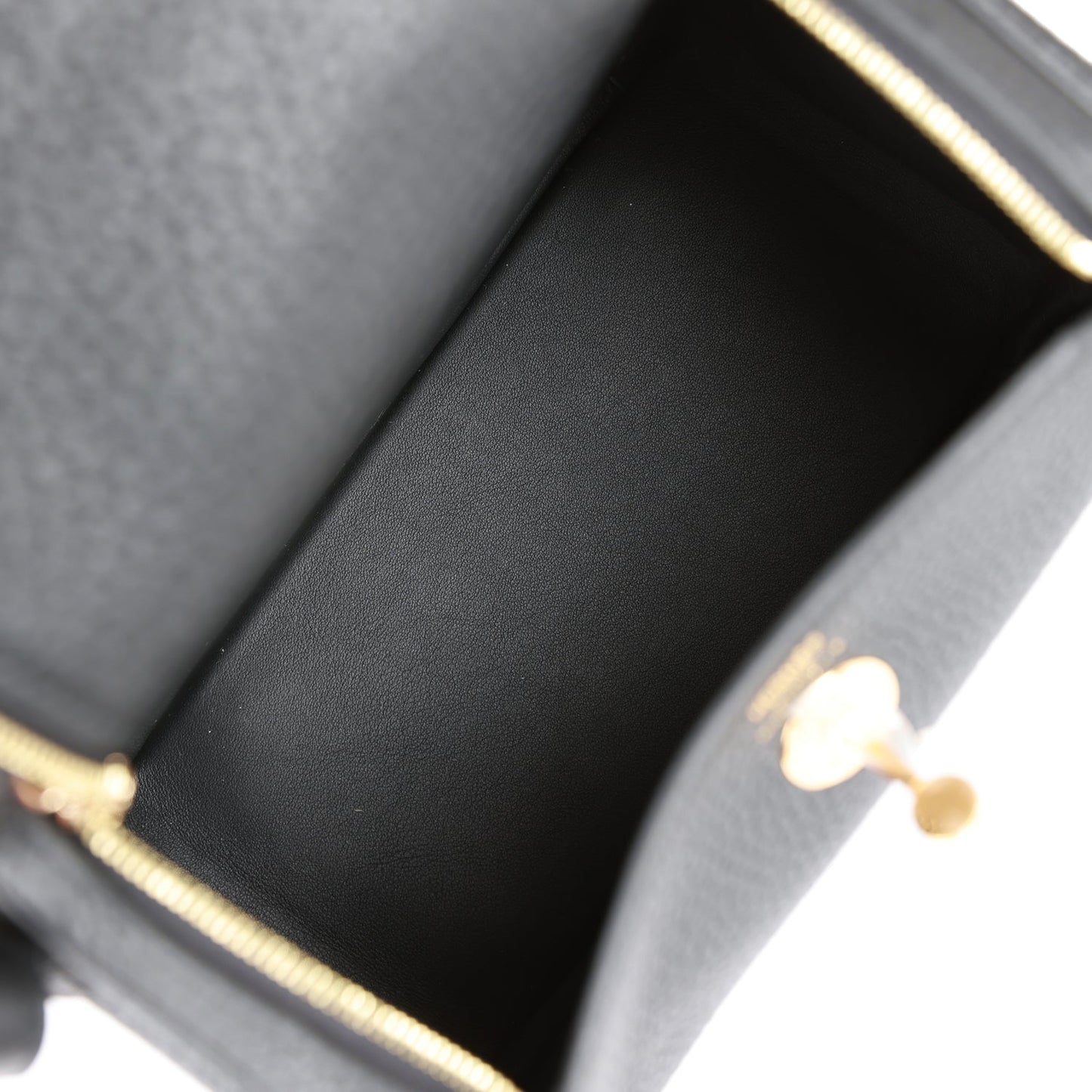 Hermes Mini Lindy Black Clemence Gold Hardware