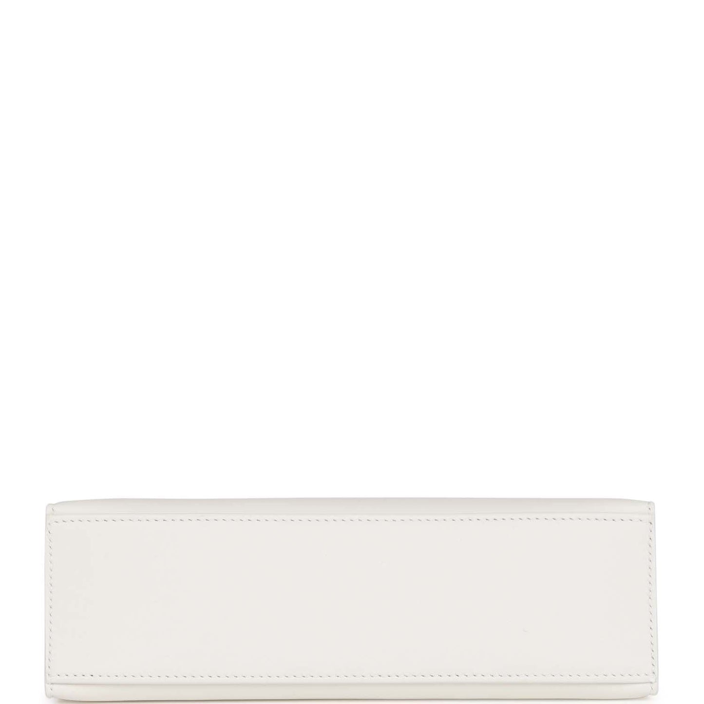 Hermes Kelly Pochette White Swift Gold Hardware