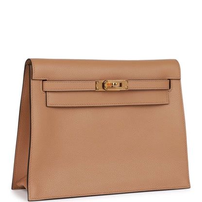 Hermes Kelly Danse Chai Evercolor Gold Hardware