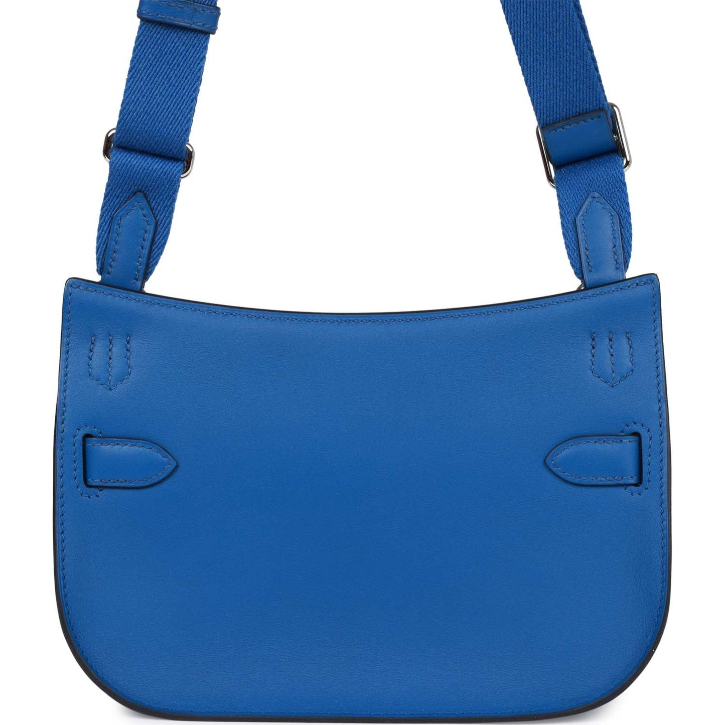 Hermes Mini Jypsiere Bleu France Evercolor Palladium Hardware