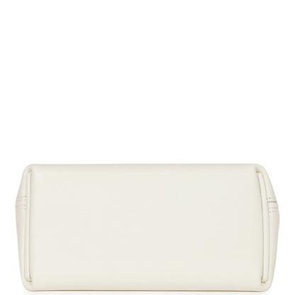 Hermes Mini 24/24 Bag White Evercolor and Swift Gold Hardware