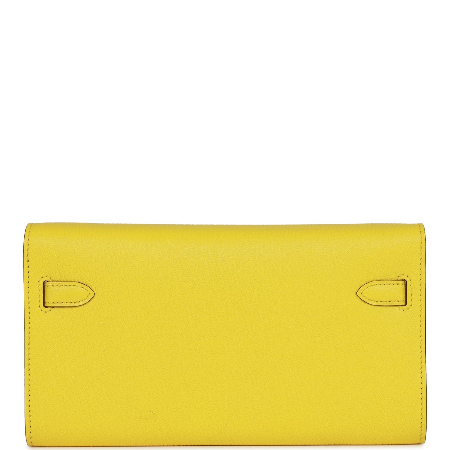 Hermes Kelly Wallet To Go Jaune Citron Chevre Palladium Hardware