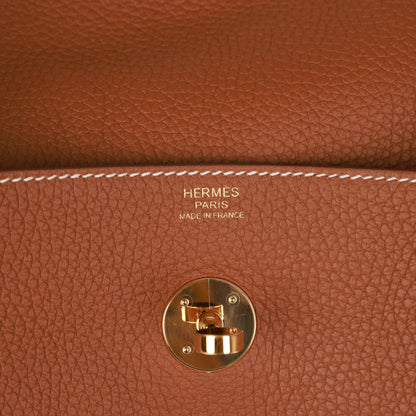 Hermes Lindy 30 Gold Clemence Gold Hardware