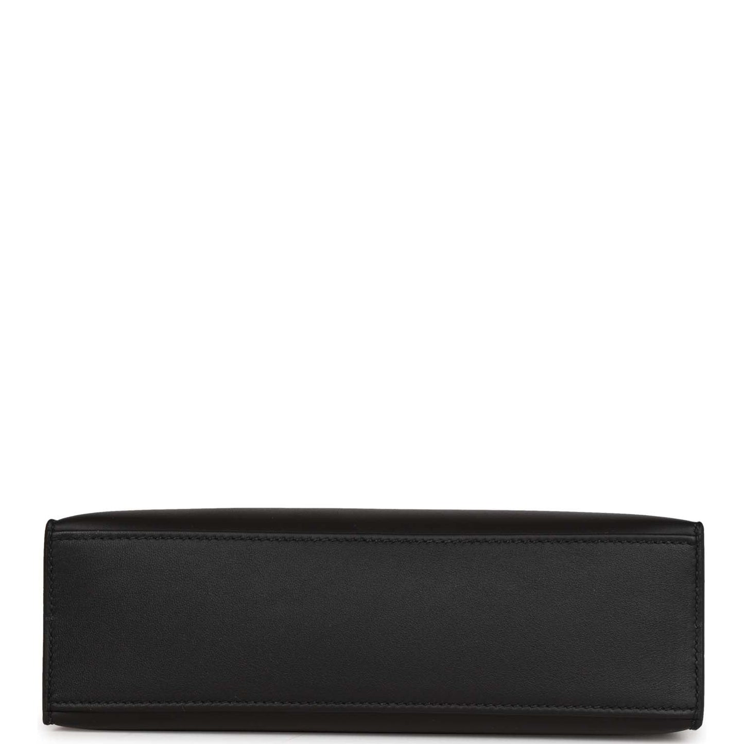 Hermes Kelly Pochette Black Swift Palladium Hardware