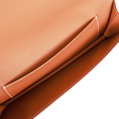 Hermes Shadow Kelly Cut Gold Swift Calfskin