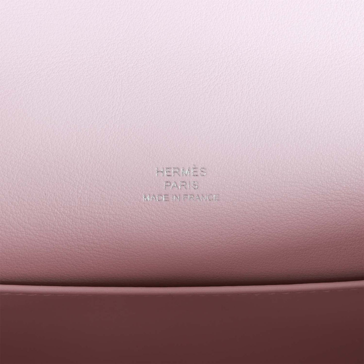 Hermes Kelly Pochette Mauve Pale Swift Palladium Hardware