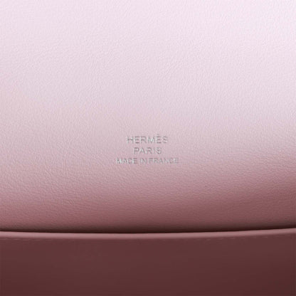 Hermes Kelly Pochette Mauve Pale Swift Palladium Hardware