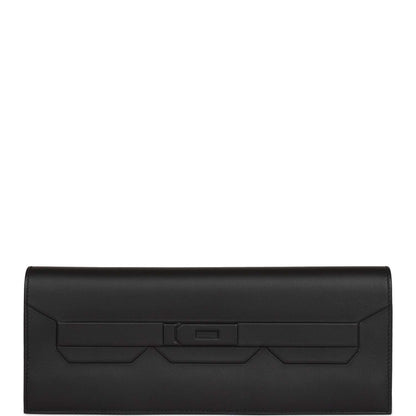 Hermes Shadow Kelly Cut Black Swift Calfskin