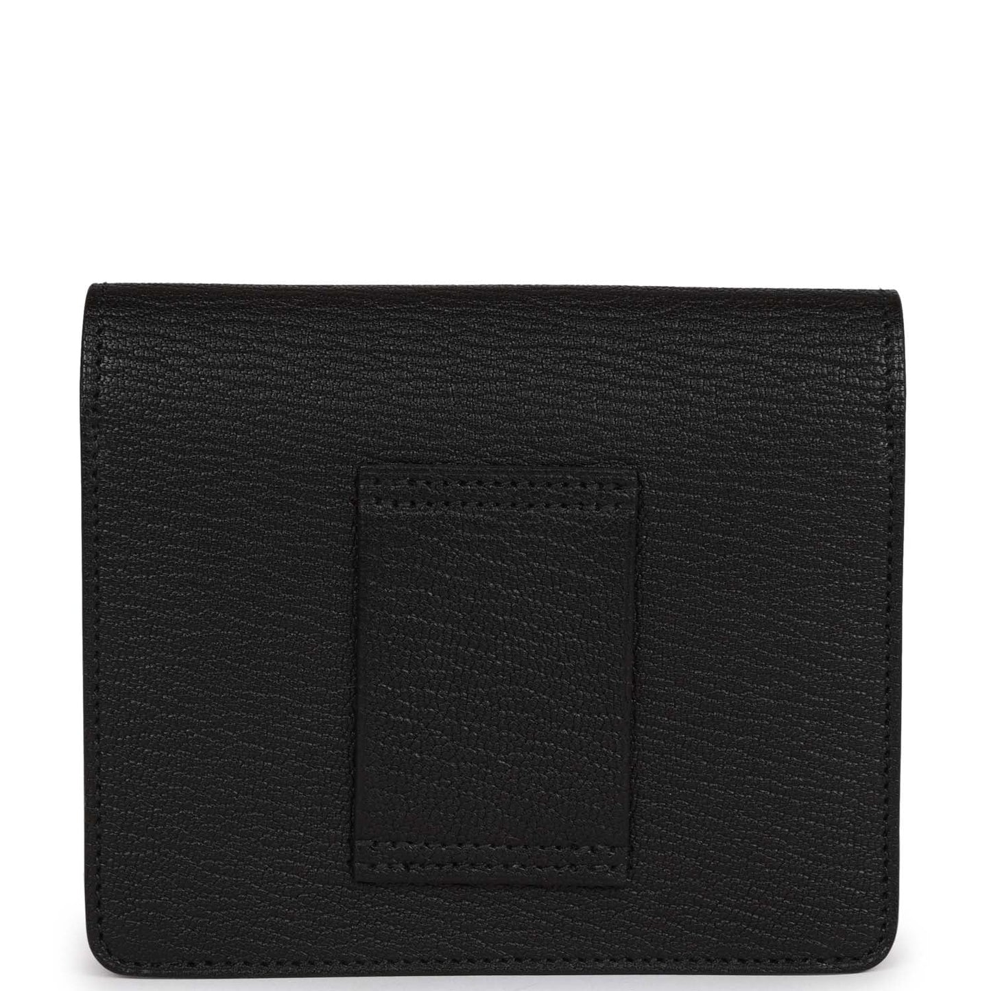 Hermes Roulis Slim Wallet Black Chevre Mysore Palladium Hardware