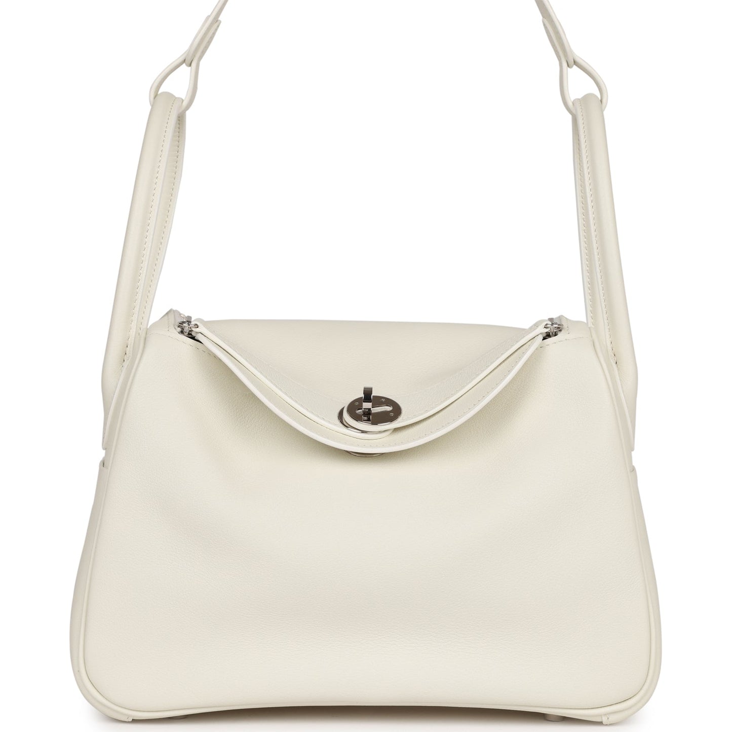 Hermes Lindy 26 White Evercolor Palladium Hardware