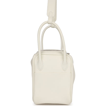 Hermes Lindy 26 White Evercolor Palladium Hardware