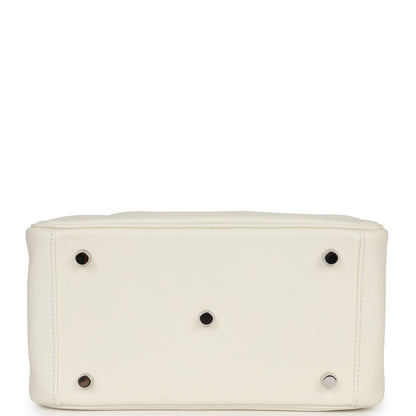 Hermes Lindy 26 White Evercolor Palladium Hardware