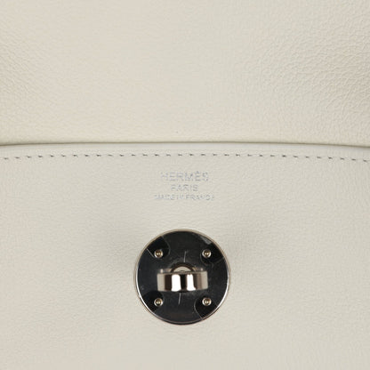 Hermes Lindy 26 White Evercolor Palladium Hardware