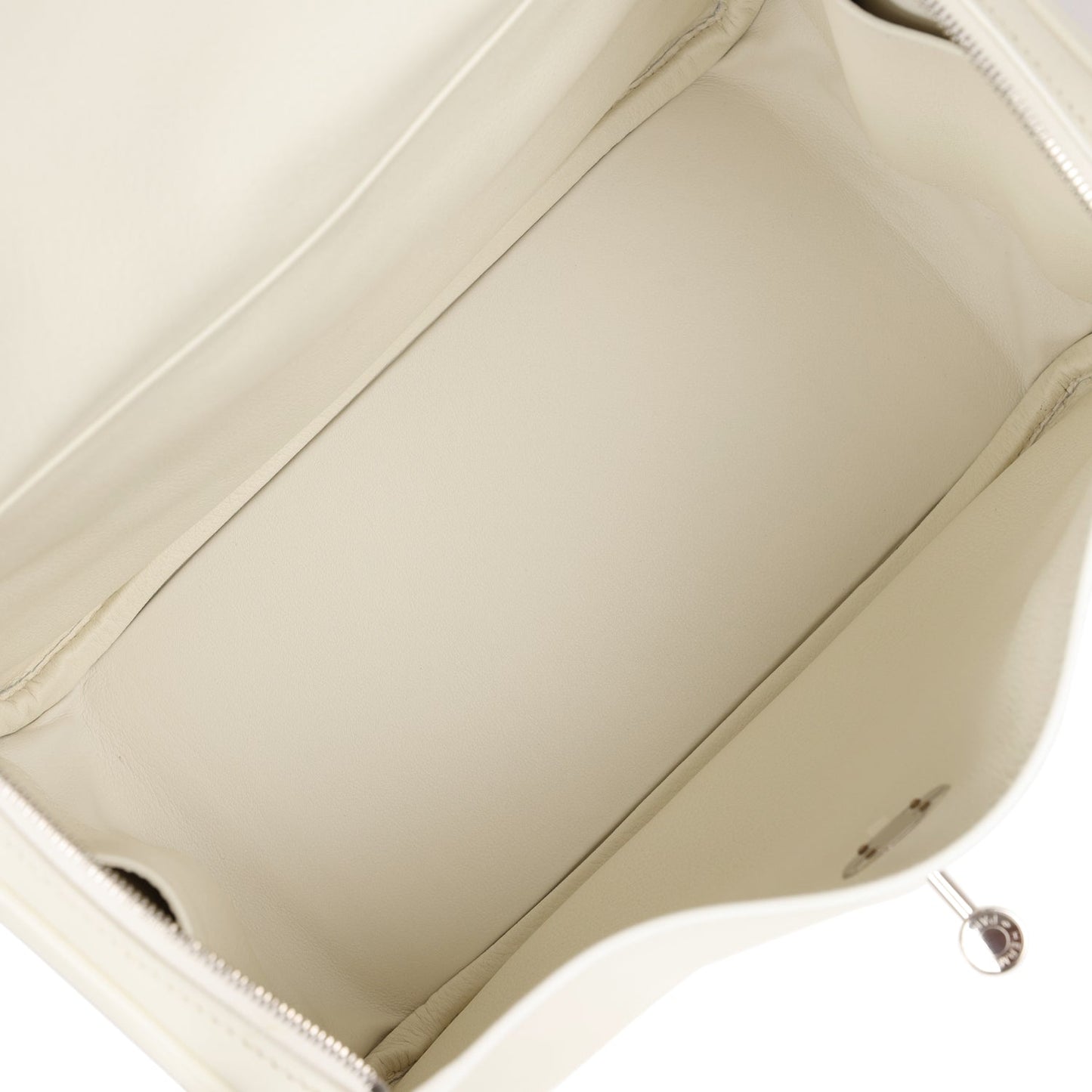 Hermes Lindy 26 White Evercolor Palladium Hardware