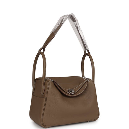 Hermes Lindy 26 Etoupe Clemence Palladium Hardware