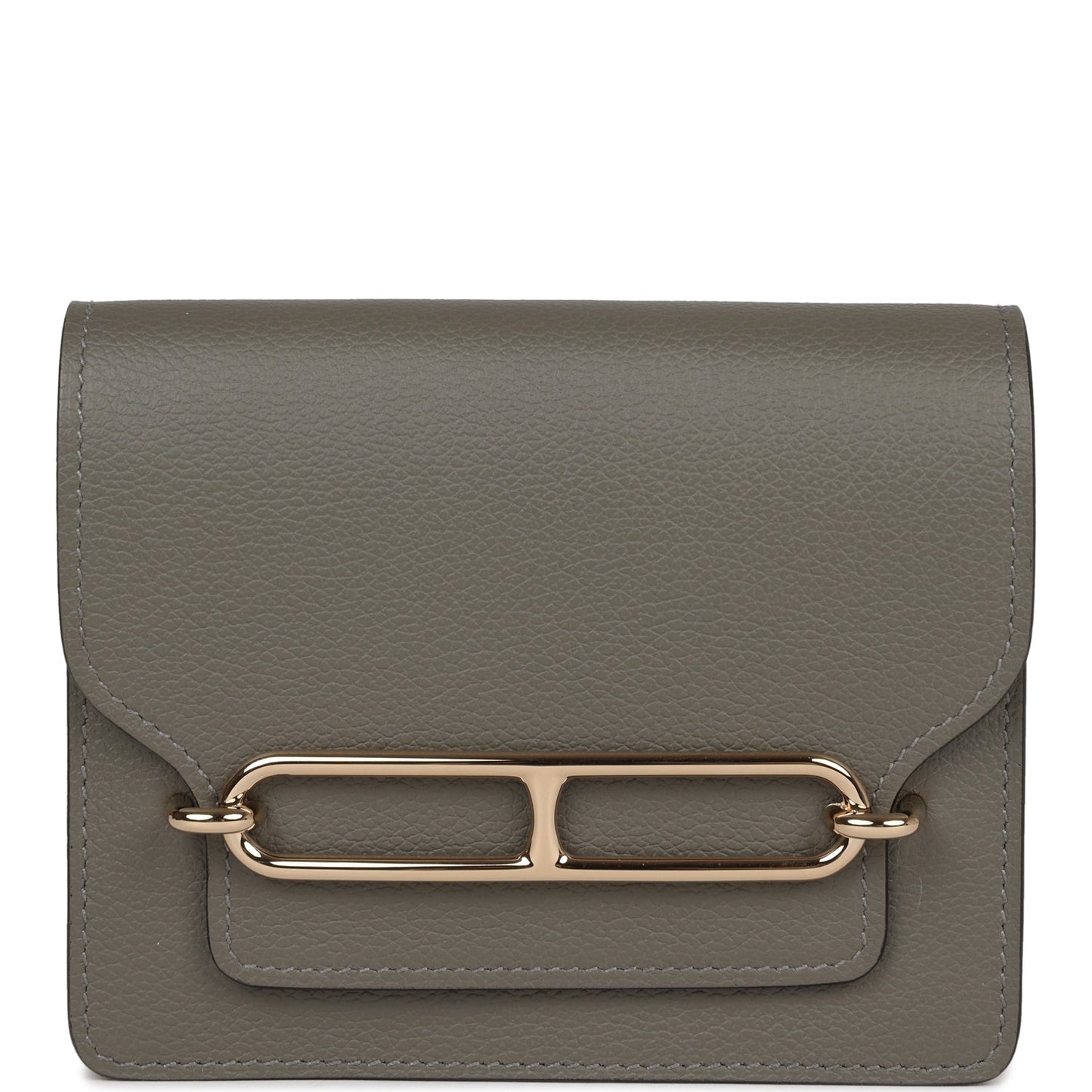 Hermes Roulis Slim Wallet Gris Meyer Evercolor Permabrass Hardware