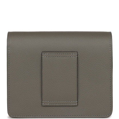 Hermes Roulis Slim Wallet Gris Meyer Evercolor Permabrass Hardware