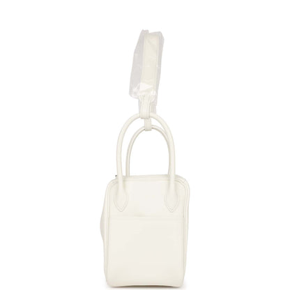 Hermes Lindy 26 White Evercolor Palladium Hardware