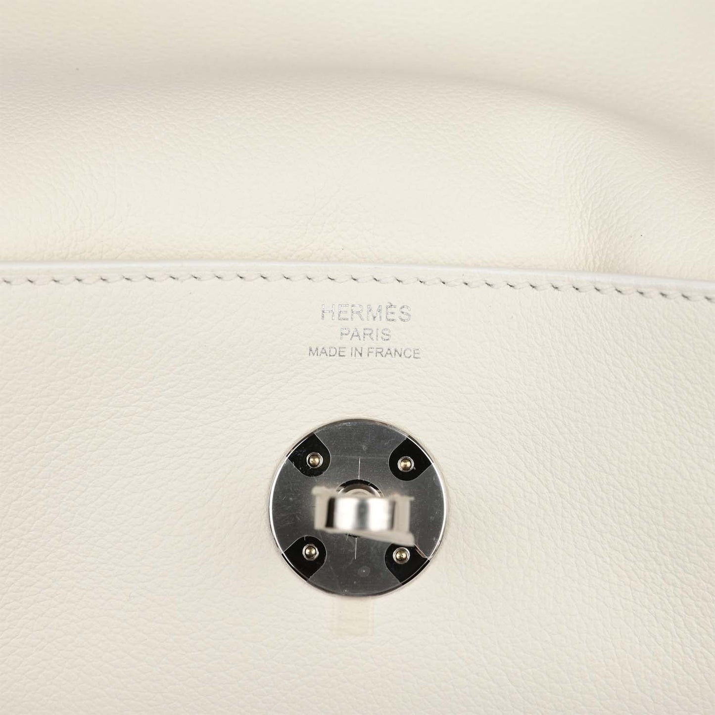 Hermes Lindy 26 White Evercolor Palladium Hardware