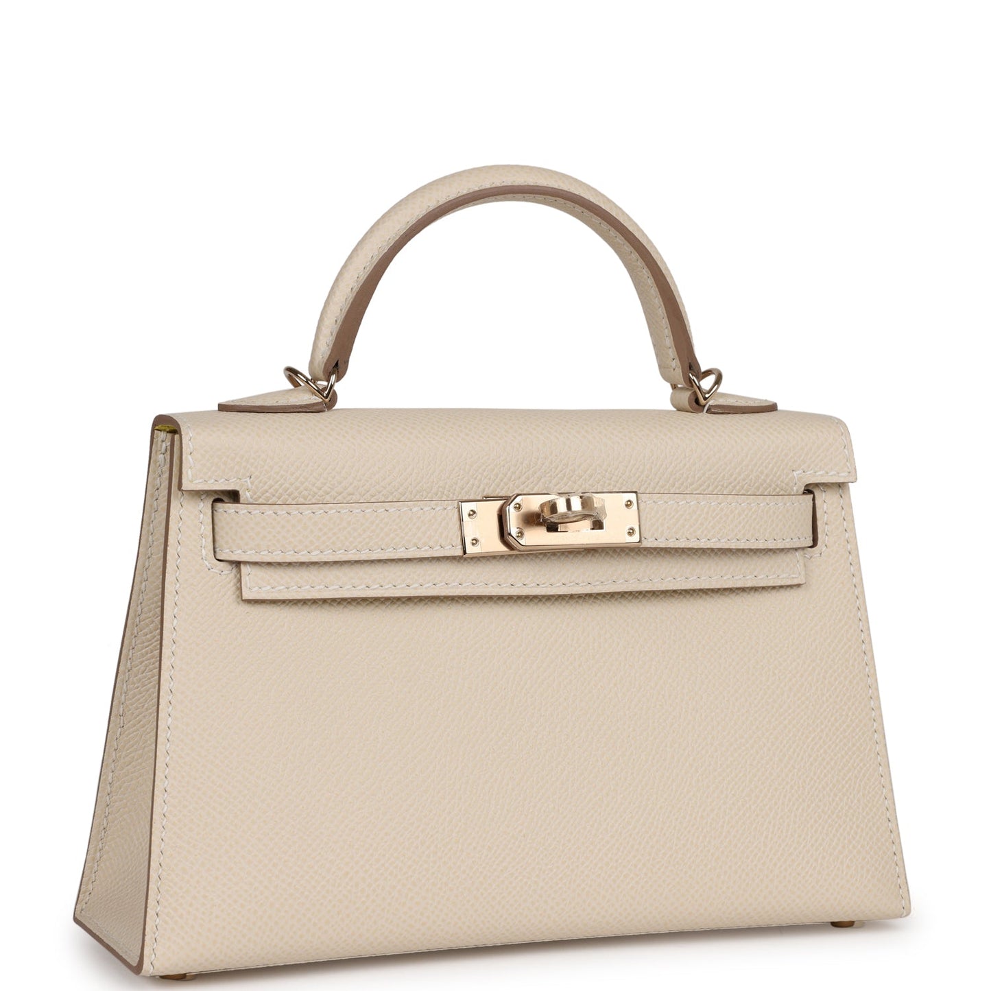 Hermes Kelly Sellier 20 Craie Verso Epsom Permabrass Hardware