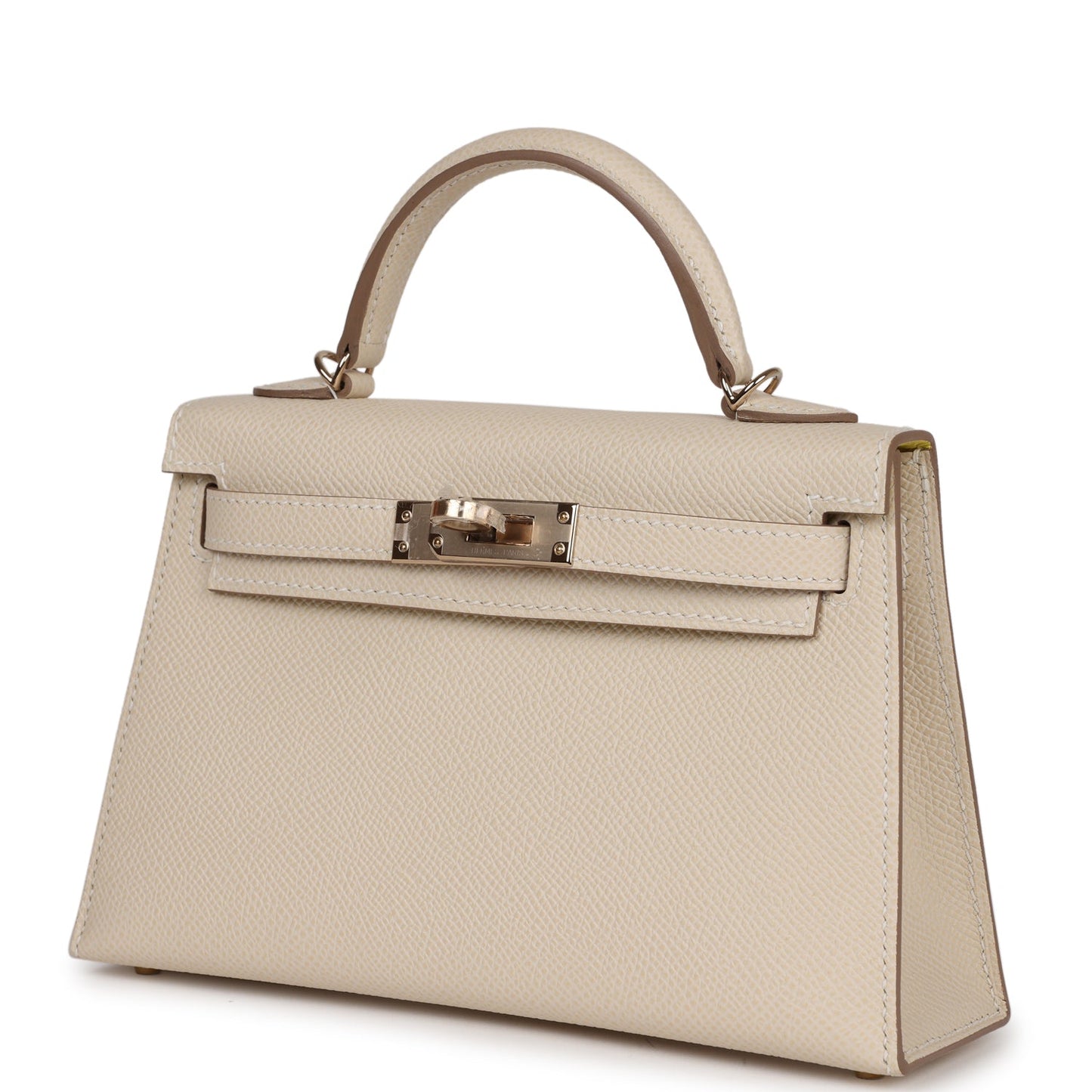 Hermes Kelly Sellier 20 Craie Verso Epsom Permabrass Hardware