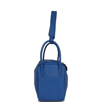 Hermes Lindy 26 Bleu France Verso Swift Palladium Hardware