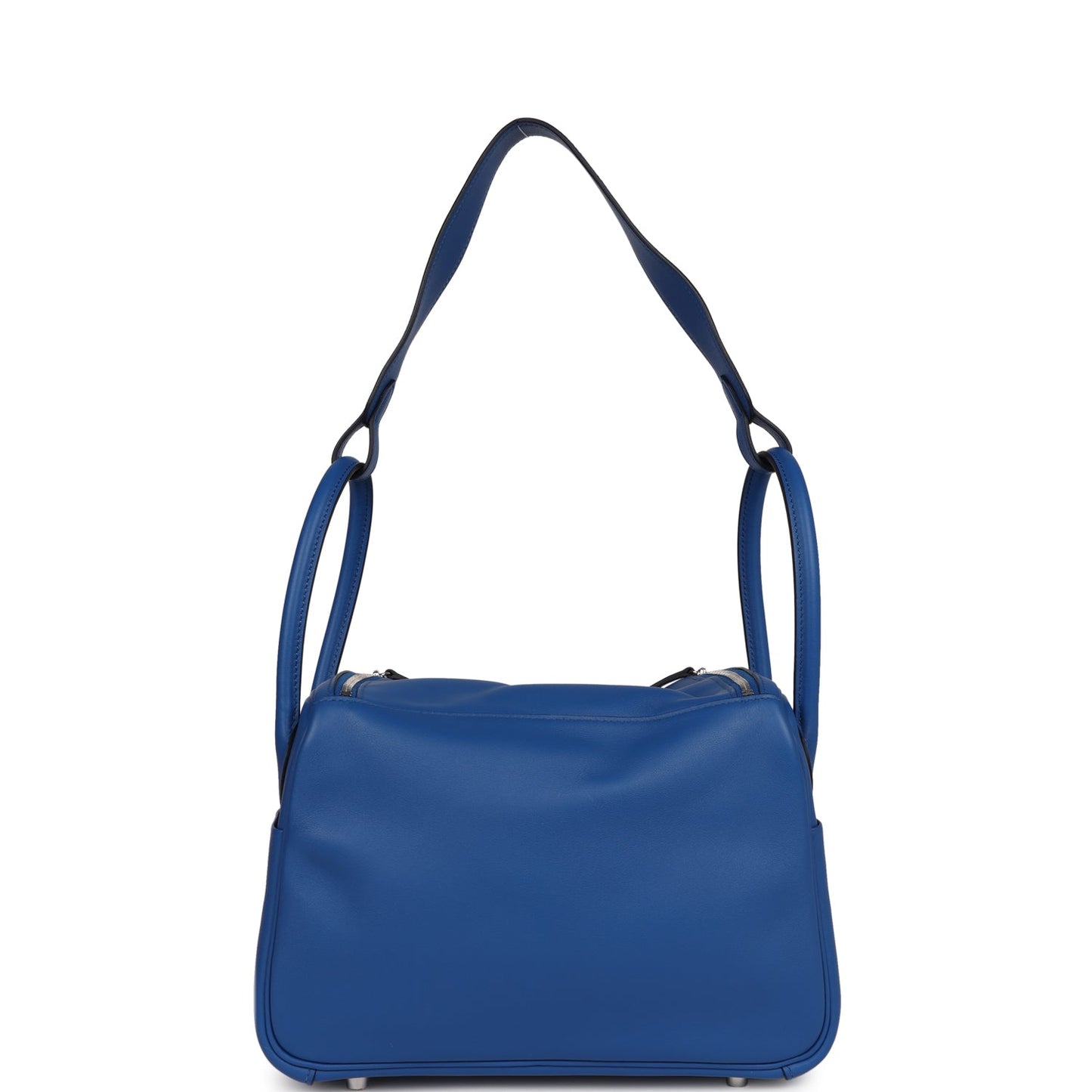 Hermes Lindy 26 Bleu France Verso Swift Palladium Hardware