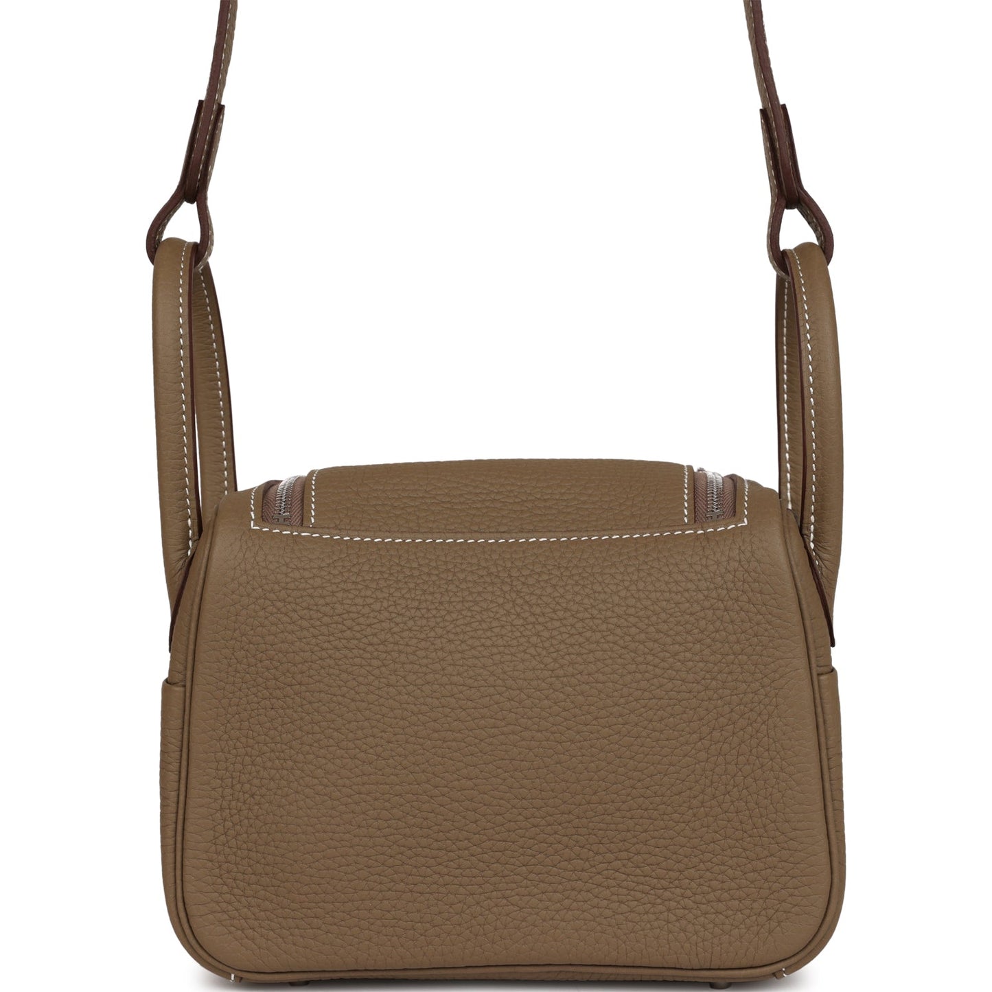 Hermes Mini Lindy Etoupe Clemence Palladium Hardware