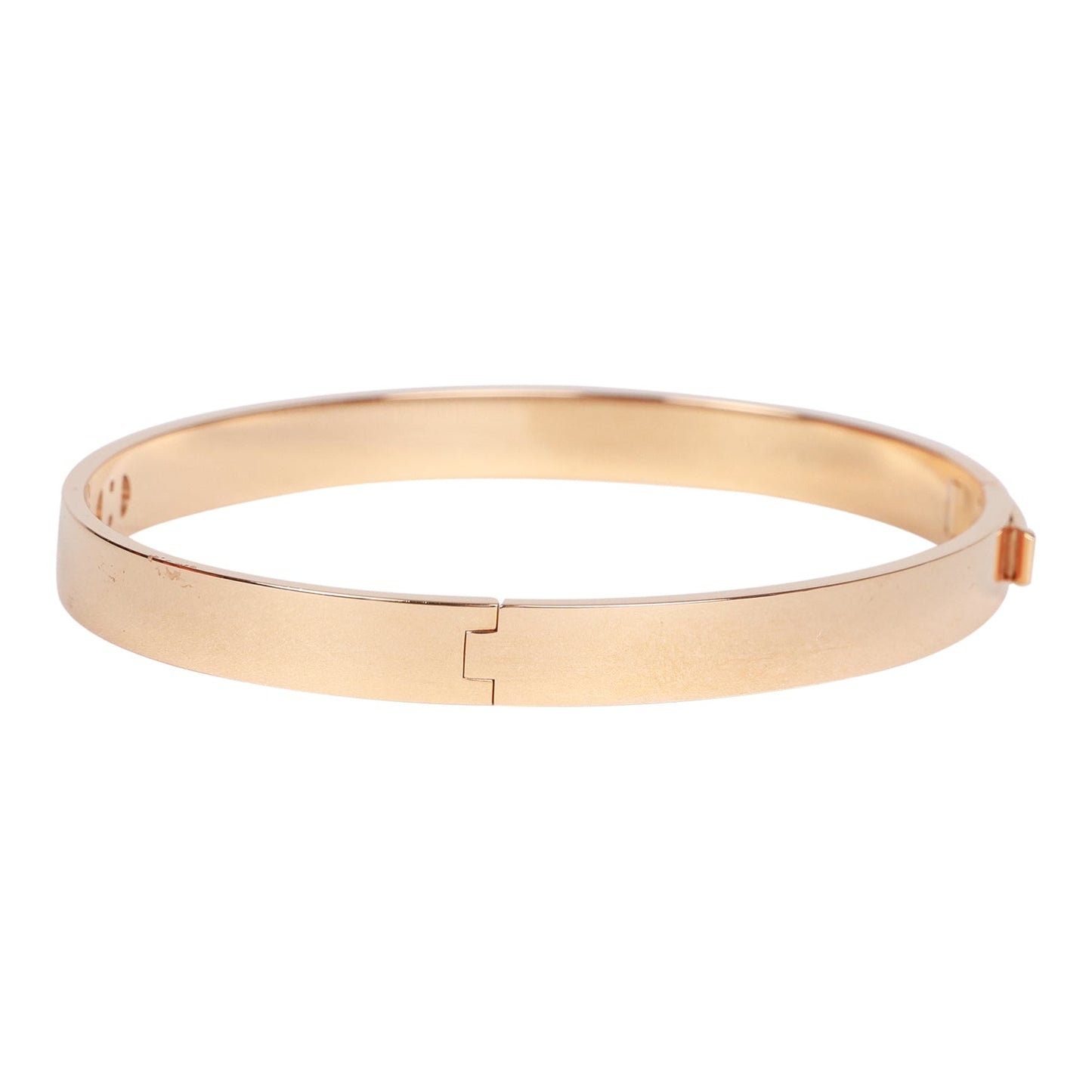 Hermes 18k Rose Gold Diamond H D'Ancre Bracelet