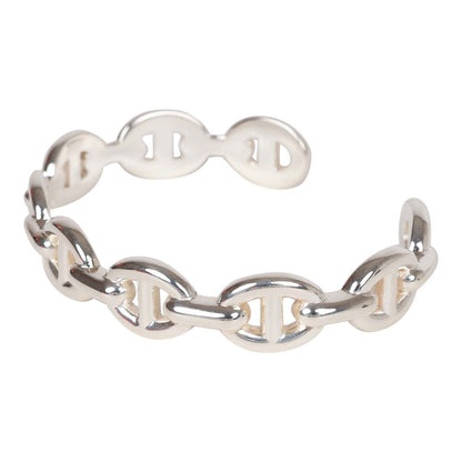 Hermes Chain D'Ancre Echainee Silver .925 Bracelet