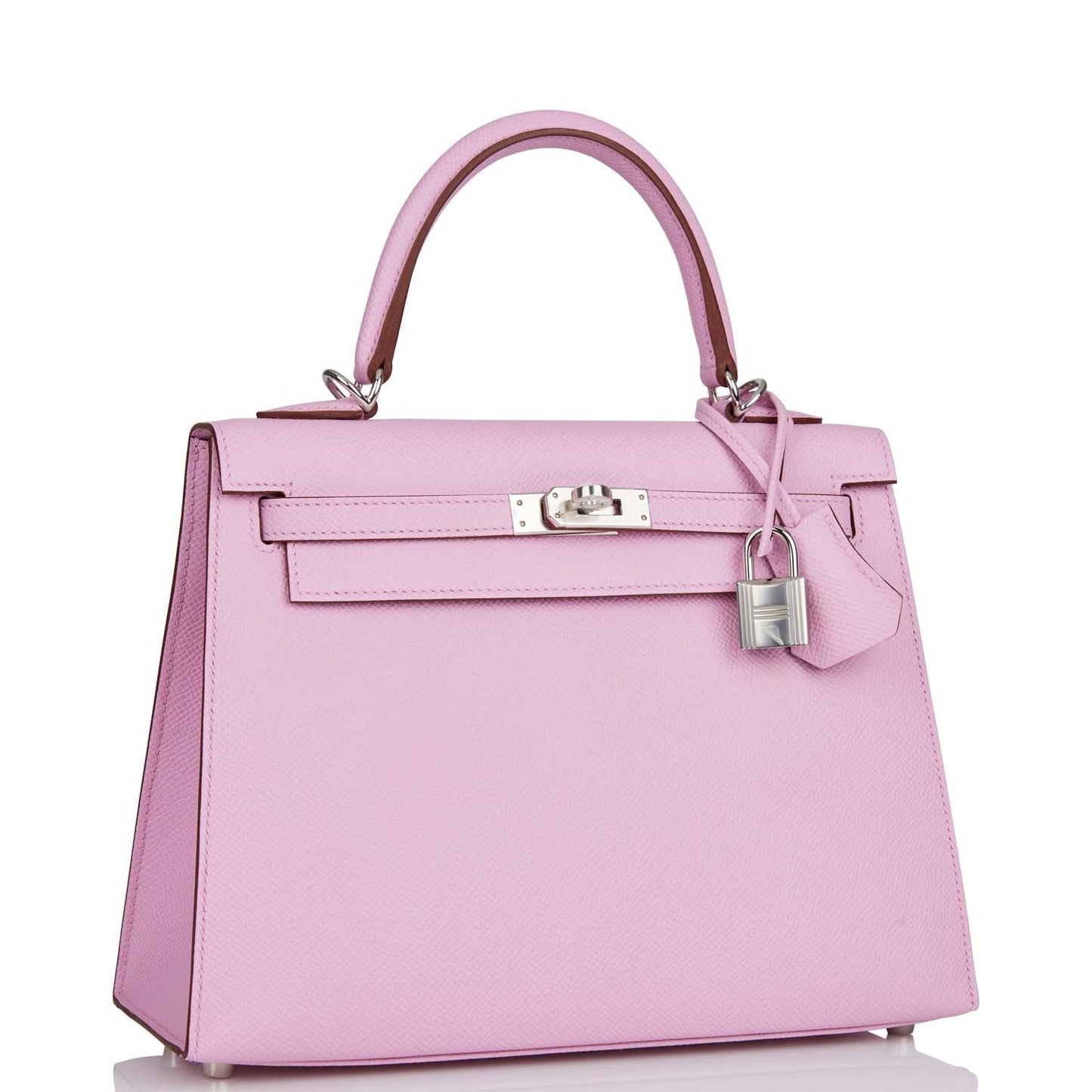 Hermes Kelly Sellier 25 Mauve Sylvestre Epsom Palladium Hardware