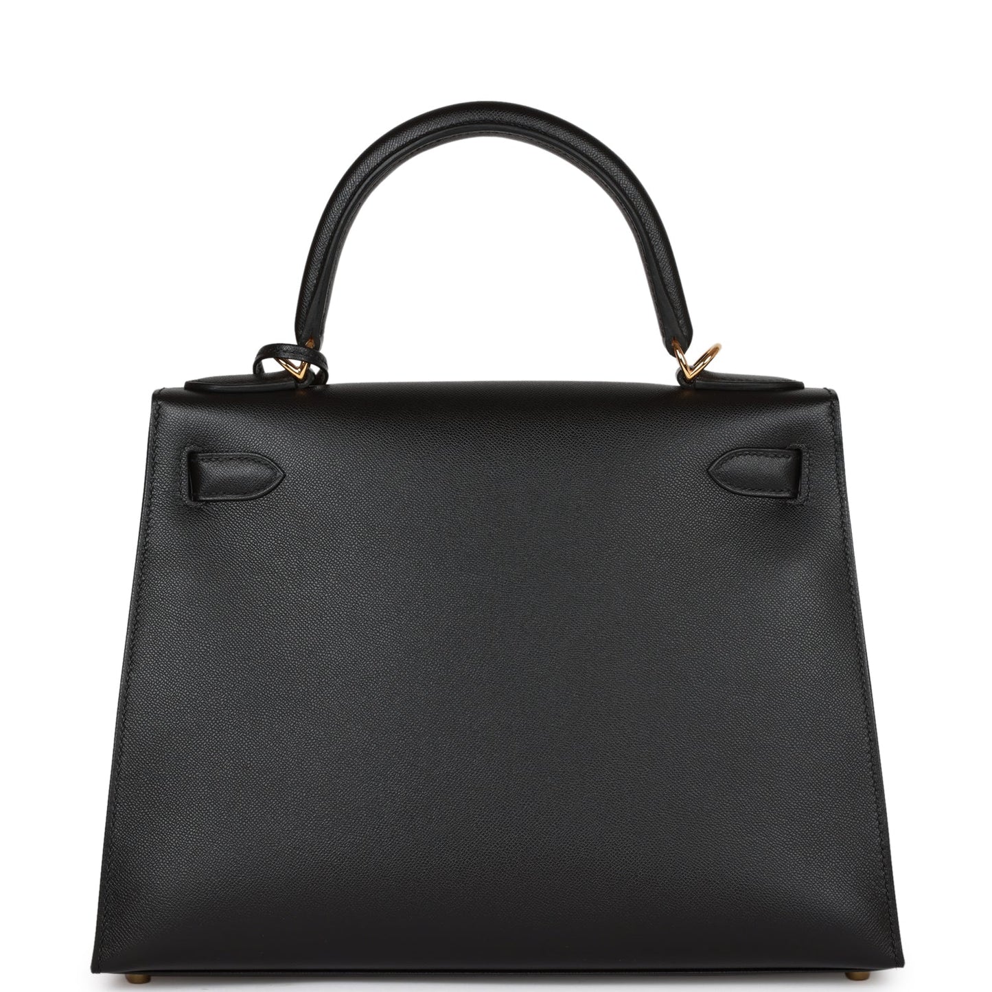 Hermes Kelly Sellier 28 Black Madame Gold Hardware